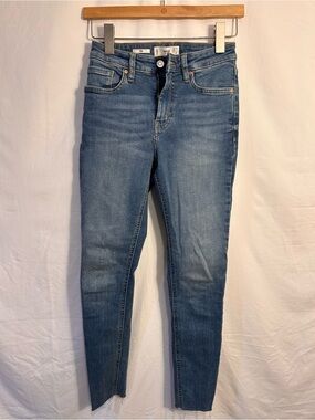 Mango Blue Skinny Jeans - Mid Wash